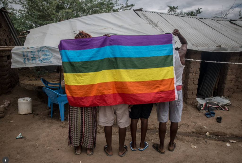 LGBT refugees at Kakuma Camp. (Photo courtesy of Thomson Reuters Foundation)