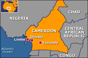 The location of the Biyem Assi district in Yaoundé, Cameroon. (Map courtesy of Google Maps)